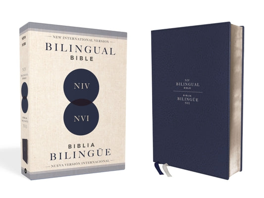 NIV/NVI 2022 Bilingual Bible, Leathersoft, Navy / NIV/NVI 2022 Biblia Bilinge, Leathersoft, Azul ail (Spanish Edition)