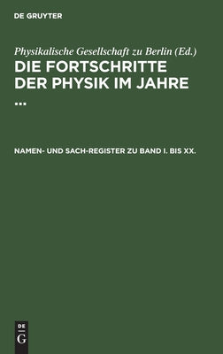 Namen- und Sach-Register zu Band I. bis XX. (German Edition)