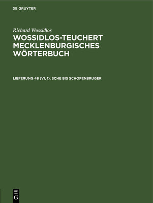 sche bis Schopenbruger: WTMW-B, Lfg 48 (VI, 1) (German Edition)